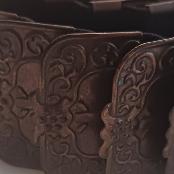 Copper Toned Metal Flexible Belt - Picture 4 of 4